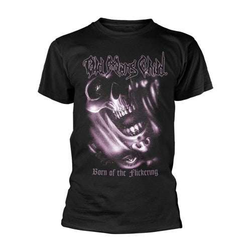 Black-Black - Front - Old Man´s Child Unisex Adult Born Of The Flickering T-Shirt