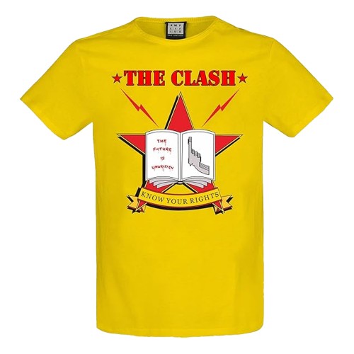Front - The Clash Unisex Adult Know Your Rights T-Shirt