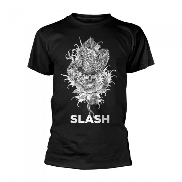 Front - Slash Unisex Adult Dragon Skull T-Shirt