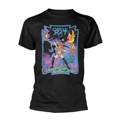 Front - Castle Rat Unisex Adult Sword T-Shirt
