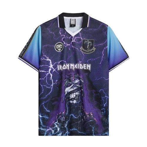 Front - Iron Maiden Unisex Adult Powerslave Football Jersey