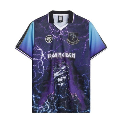 Front - Iron Maiden Unisex Adult Powerslave Football Jersey