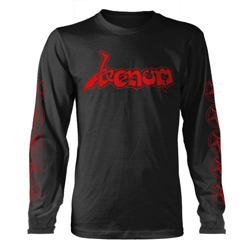 Front - Venom Unisex Adult Logo Long-Sleeved T-Shirt