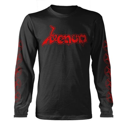 Front - Venom Unisex Adult Logo Long-Sleeved T-Shirt
