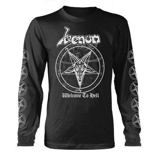 Front - Venom Unisex Adult Welcome To Hell Long-Sleeved T-Shirt