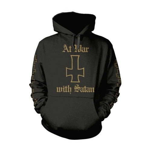 Front - Venom Unisex Adult At War With Satan Hoodie