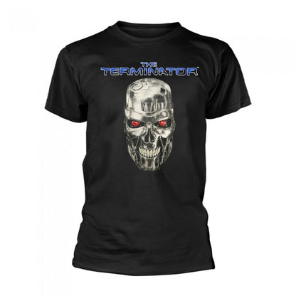 Front - The Terminator Unisex Adult Skull T-Shirt