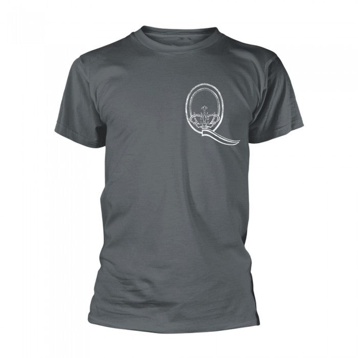 Front - Queen Unisex Adult Crest Back Print T-Shirt