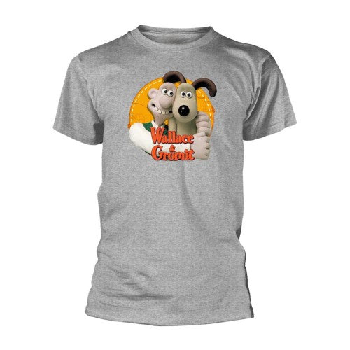 Front - Wallace and Gromit Unisex Adult Roundlaw Hug T-Shirt