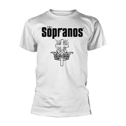 Front - The Sopranos Unisex Adult Cross & Crown T-Shirt