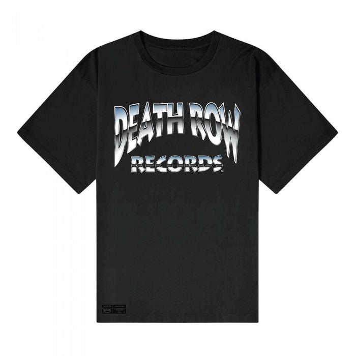 Front - Death Row Records Unisex Adult Chrome Logo T-Shirt