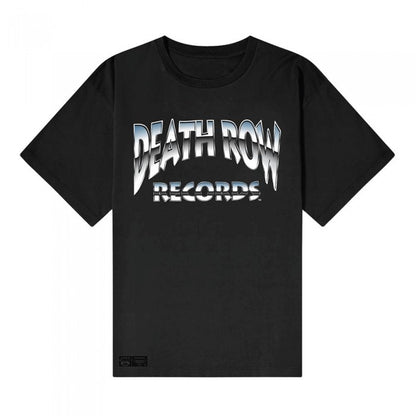 Front - Death Row Records Unisex Adult Chrome Logo T-Shirt
