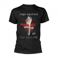 Front - Rage Against the Machine Unisex Adult Bulls on Parade Microphone T-Shirt