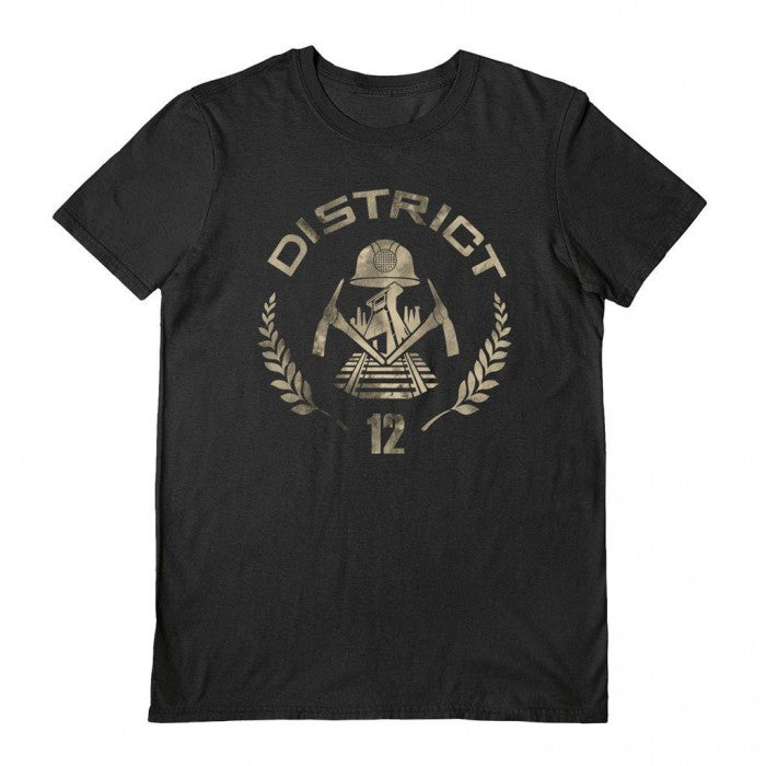 Front - Hunger Games Unisex Adult District 12 T-Shirt
