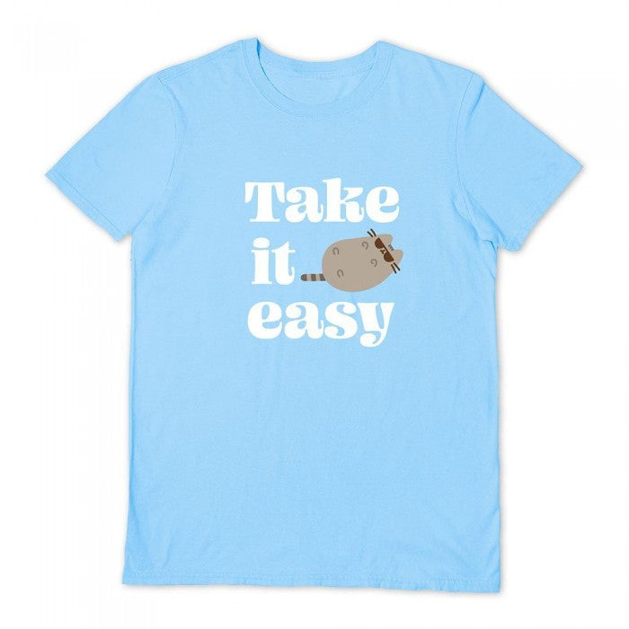 Front - Pusheen Unisex Adult Take It Easy T-Shirt