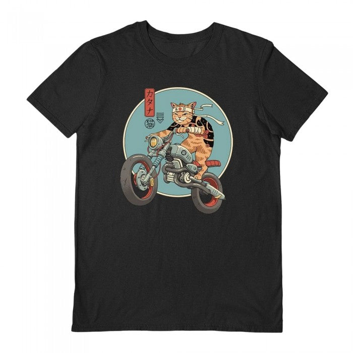 Front - Vincent Trinidad Unisex Adult Catana Motorcycle T-Shirt