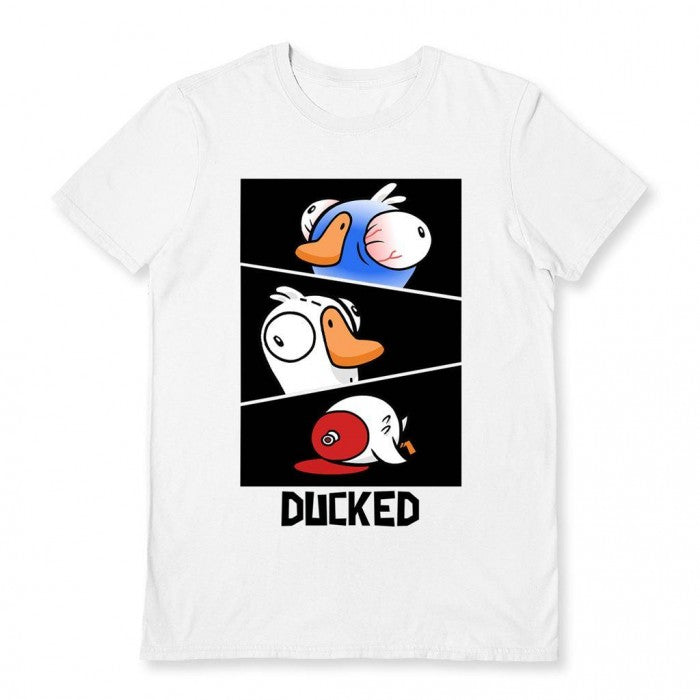 Front - Goose Goose Duck Unisex Adult Ducked T-Shirt