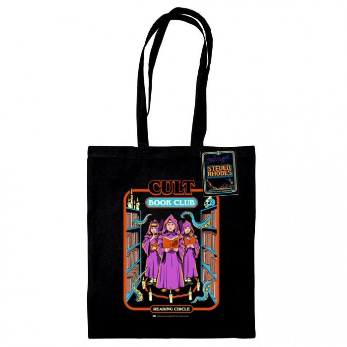 Front - Steven Rhodes Cult Book Club Tote Bag
