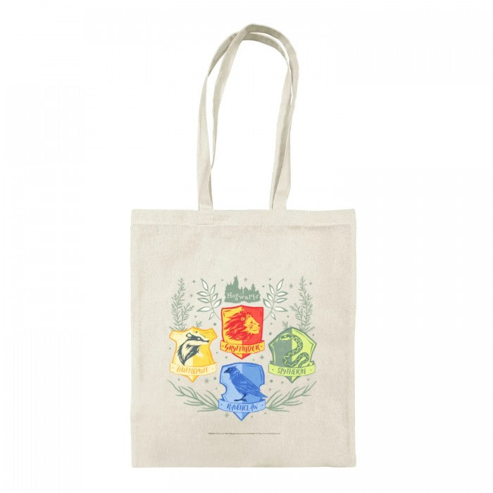 Front - Harry Potter Herbology Crests Tote Bag