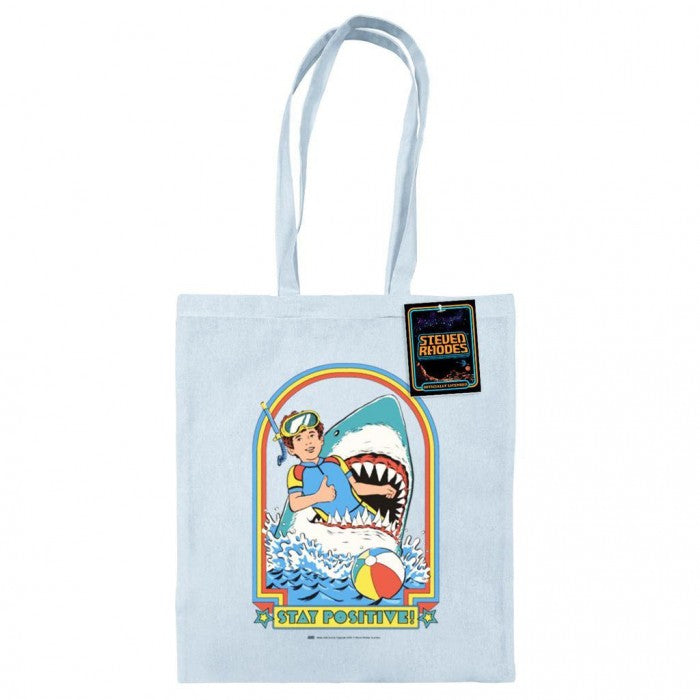 Front - Steven Rhodes Stay Positive Tote Bag