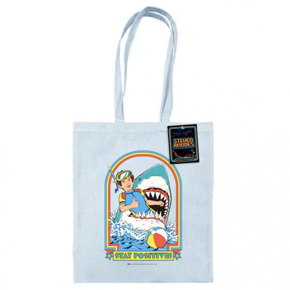 Front - Steven Rhodes Stay Positive Tote Bag