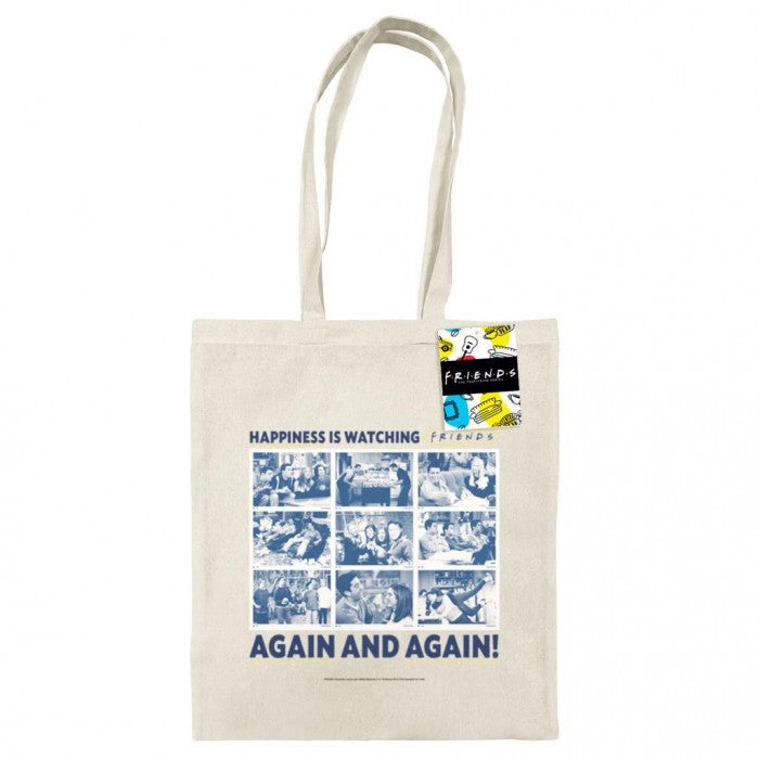 Front - Friends Happiness Is Watching Friends Tote Bag