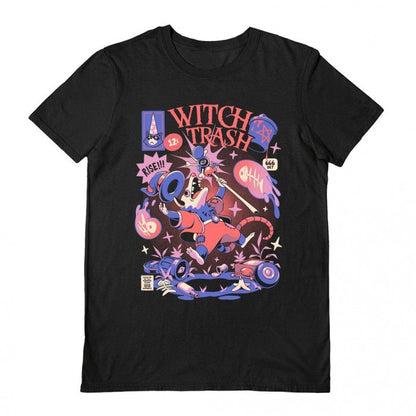 Front - Ilustrata Unisex Adult Witch Trash T-Shirt