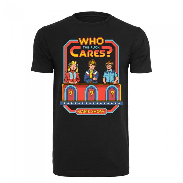 Front - Steven Rhodes Unisex Adult Who The Fuck Cares T-Shirt