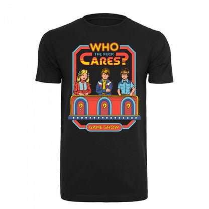 Front - Steven Rhodes Unisex Adult Who The Fuck Cares T-Shirt