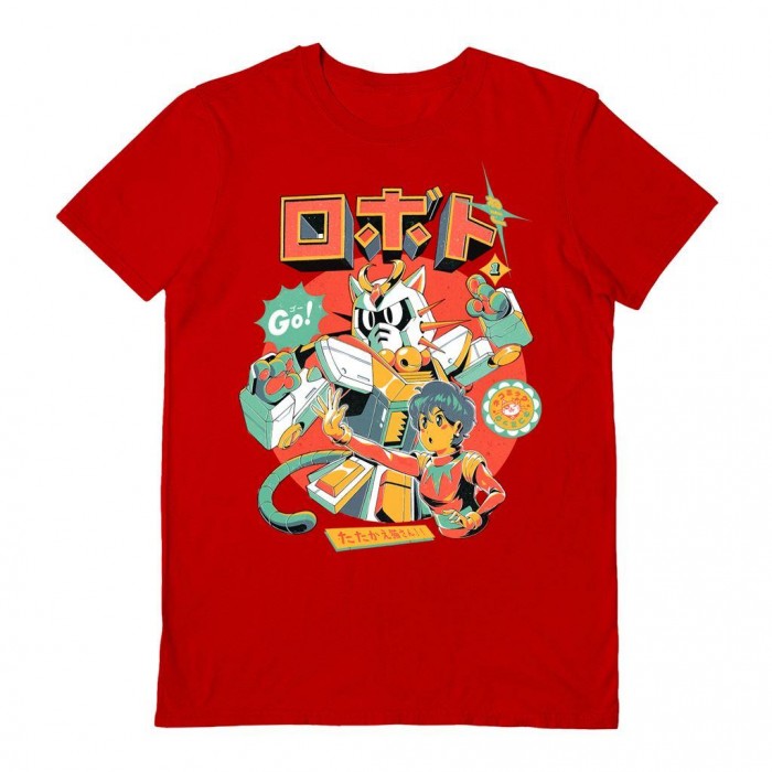 Front - Ilustrata Unisex Adult Neko Roboto T-Shirt