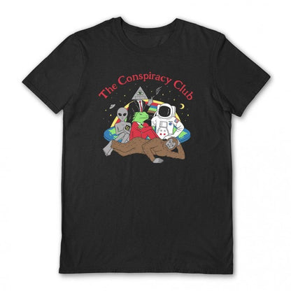 Front - Gamma Ray Unisex Adult The Conspiracy Club T-Shirt