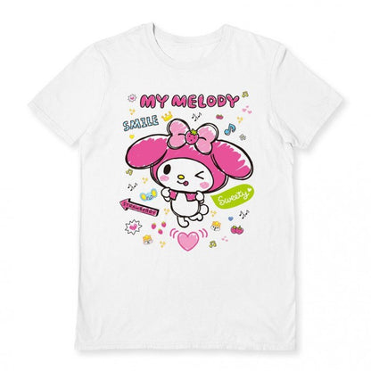 Front - Sanrio Unisex Adult Sweety My Melody T-Shirt