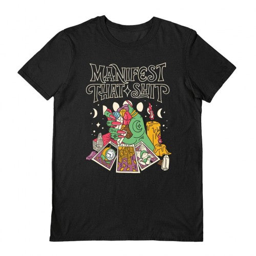 Front - Letter Shoppe Unisex Adult Manifest That Shit T-Shirt
