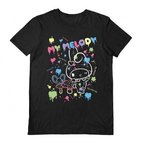 Front - My Melody Unisex Adult Paint T-Shirt