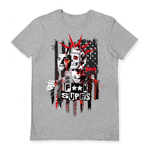 Front - The Boys Unisex Adult f**K Supes T-Shirt