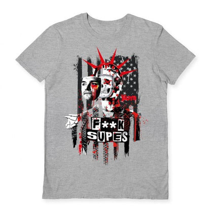 Front - The Boys Unisex Adult f**K Supes T-Shirt