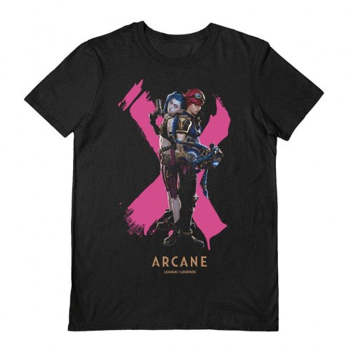 Front - Arcane League of Legends Unisex Adult Duo T-Shirt