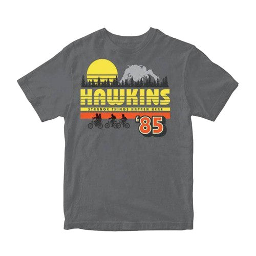 Front - Stranger Things Unisex Adult Hawkins T-Shirt