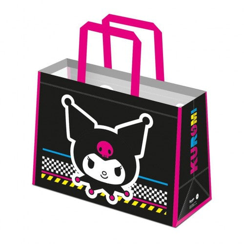 Front - Kuromi Smiling Reusable Tote Bag