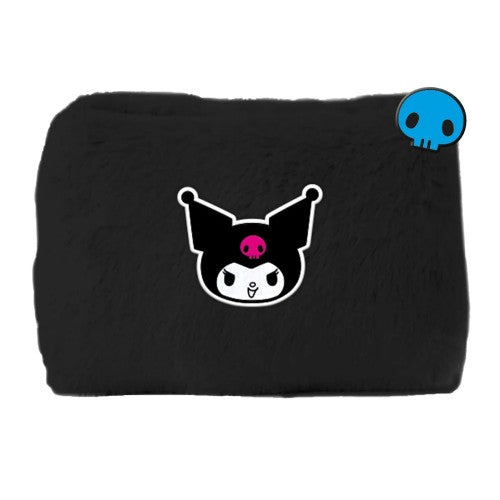 Front - Kuromi Punk Rocking Out Plush Pencil Case