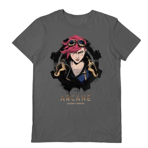 Front - Arcane League of Legends Unisex Adult Vi T-Shirt