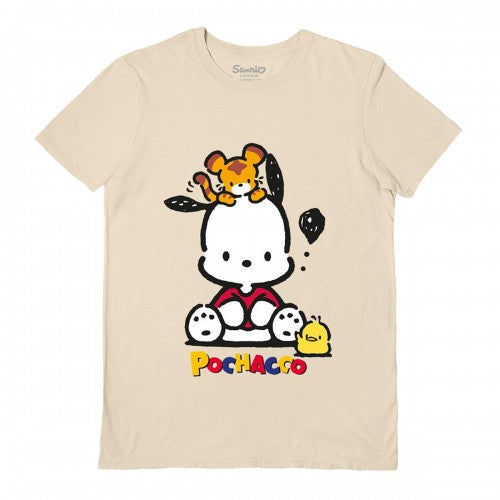 Front - Sanrio Unisex Adult Pochacco T-Shirt