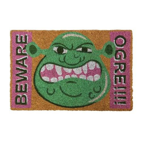 Front - Shrek Beware Ogre Coir Door Mat