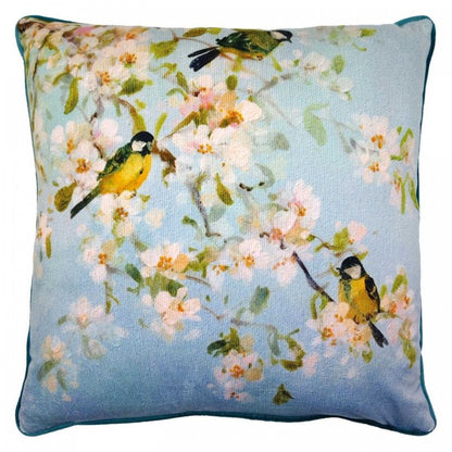 Front - Fletcher Prentice Song Birds And Apple Blossom Filled Cushion