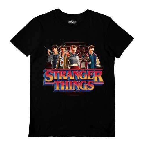 Front - Stranger Things 5 Unisex Adult 1980 Logo T-Shirt