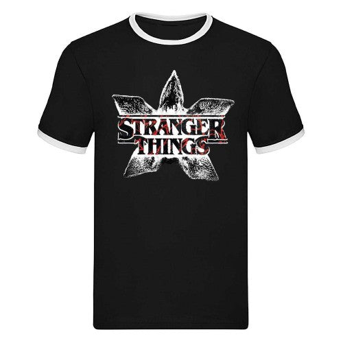 Front - Stranger Things Unisex Adult Demogorgon Logo T-Shirt