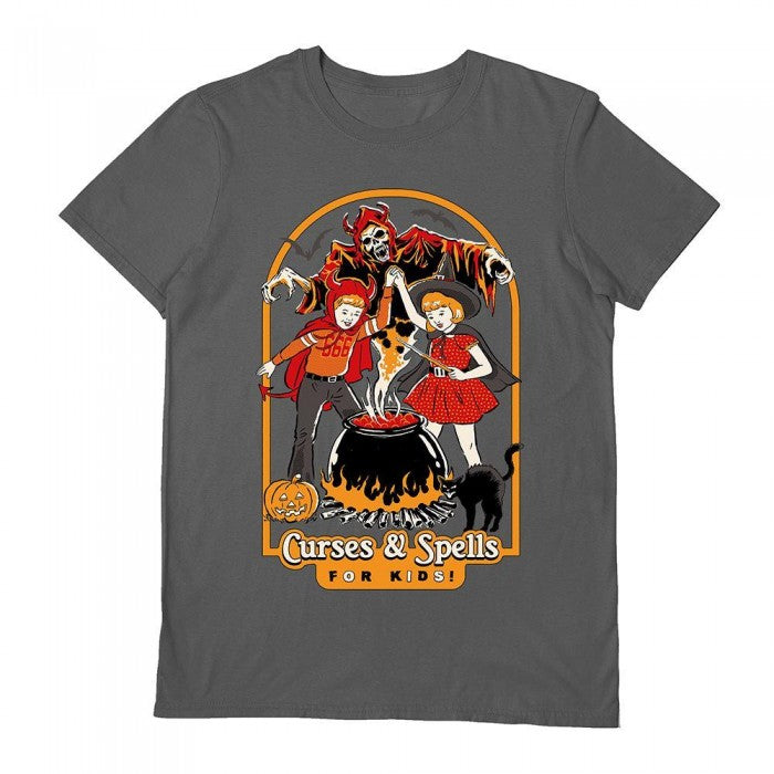 Front - Steven Rhodes Unisex Adult Curses & Spells T-Shirt