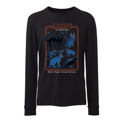 Front - Steven Rhodes Unisex Adult Adopt A Familiar Long-Sleeved T-Shirt
