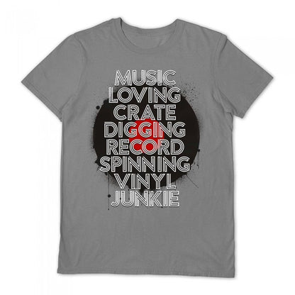 Front - Pyramid International Unisex Adult Music Loving Crate Digging T-Shirt