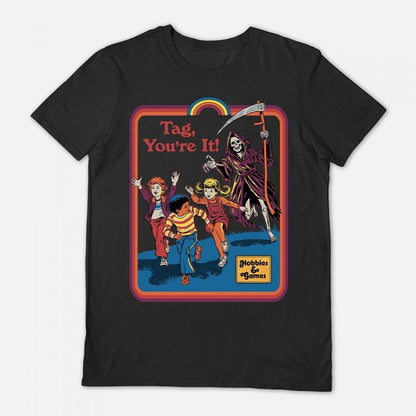 Front - Steven Rhodes Unisex Adult Tag, You´re It! T-Shirt